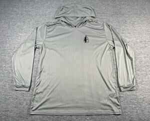 Tachuntfish Performance Hoodie Mens XXL Grey Long Sleeve Lightweight Pullover